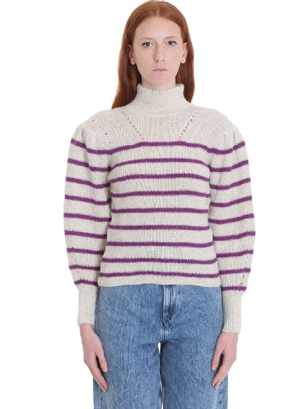 Isabel Marant Étoile Georgia Striped Alpaca-blend Sweater In Beige ...