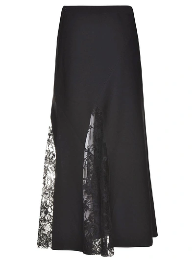 Shop Givenchy Midi Skirt In Black