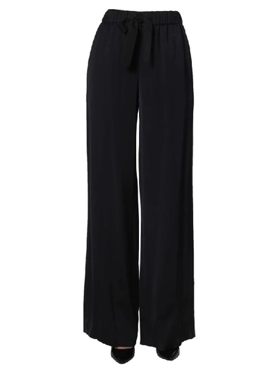 Shop Boutique Moschino Wide Pants In Nero
