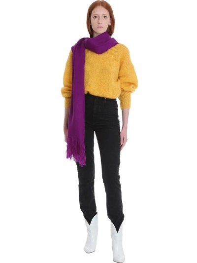 Shop Isabel Marant Idol Knitwear In Yellow Wool