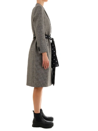 Shop Fendi Long Coat In Grey