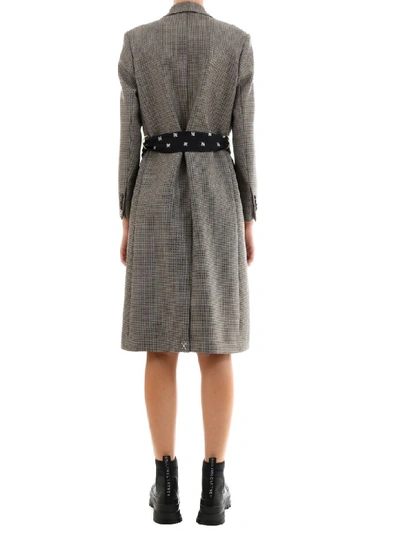 Shop Fendi Long Coat In Grey