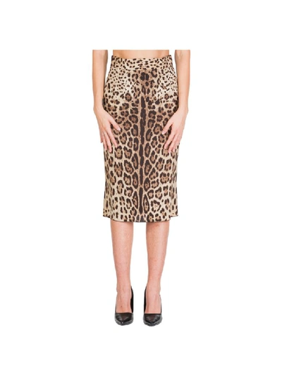 Shop Dolce & Gabbana Adidas X Parley Maxi Skirt In Marrone