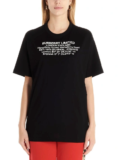 Shop Burberry Carrick T-shirt In Black