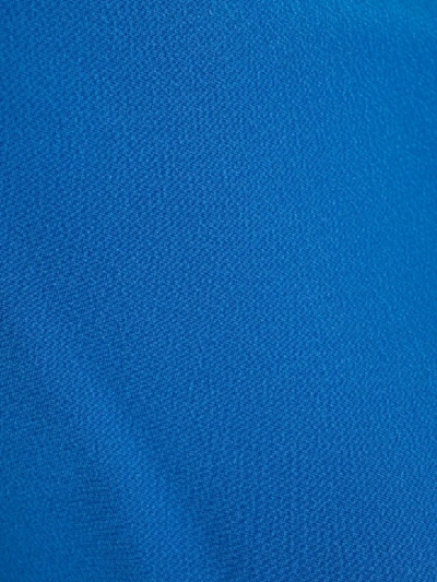 Shop Michael Michael Kors Shirt L/s W/knot On Neck In Grecian Blue