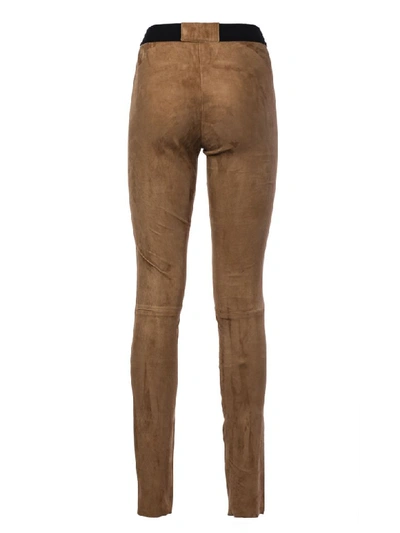 Shop Zinga Classic Leggings In Brown