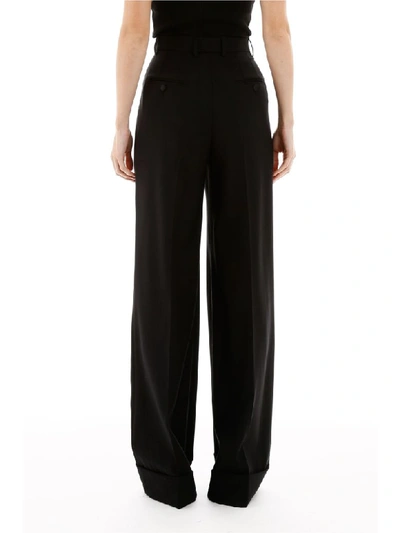 Shop Dolce & Gabbana High-waisted Trousers In Nero (black)
