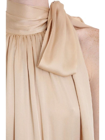 Shop Zimmermann Dress In Beige Silk