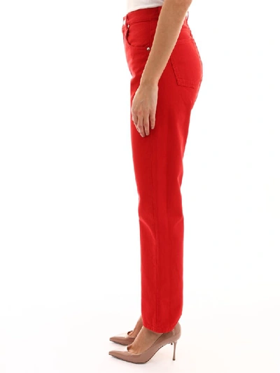 Shop Msgm Red Trousers