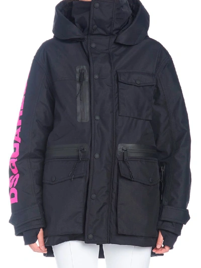 Shop Dsquared2 Parka In Black