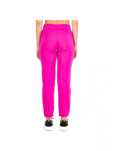 Shop Moschino Teddy Bear Label Tracksuit Bottoms In Fucsia