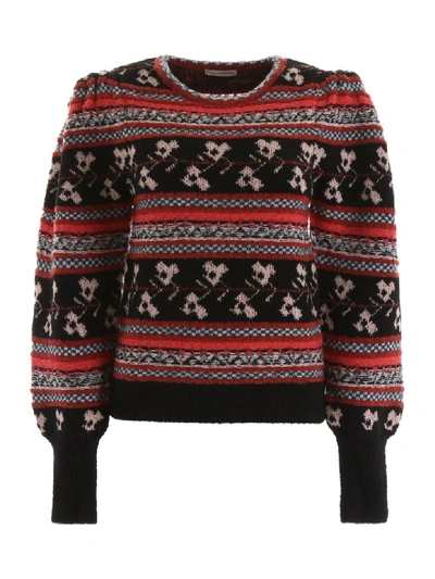 Shop Ulla Johnson Nona Pullover In Mixte (black)