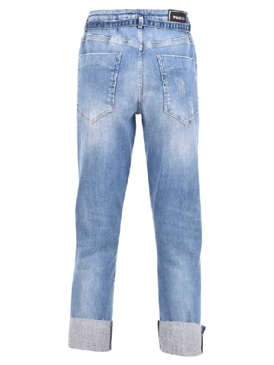 Shop Pinko Branded Jeans In Blue