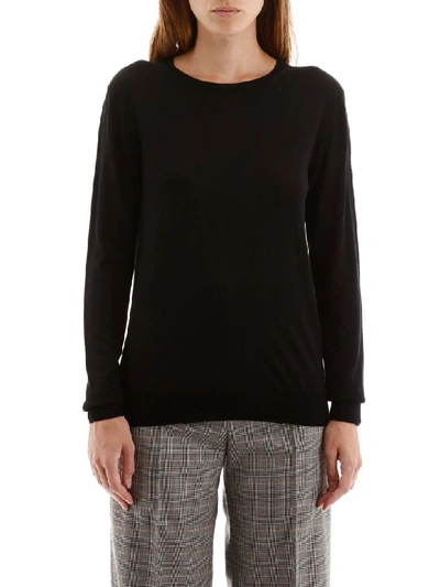 Shop Stella Mccartney Crew Neck Pullover In Black (black)