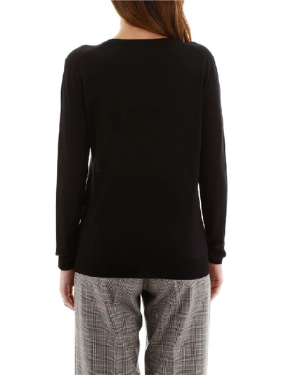 Shop Stella Mccartney Crew Neck Pullover In Black (black)