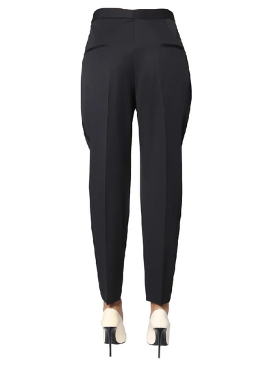 Shop Saint Laurent Tuxedo Pants In Nero