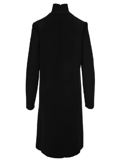 Bottega Veneta Wool-blend Turtleneck Midi Dress In Black