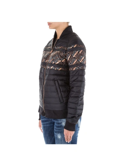 Shop Diadora Victoria Flamingo Jacket In Nero