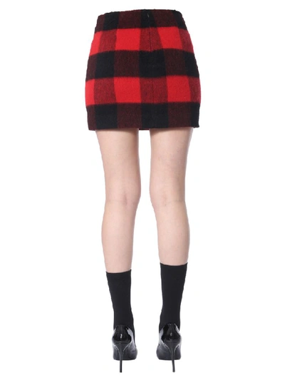 Shop Dsquared2 Tartan Mini Skirt In Multicolor