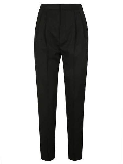 Shop Saint Laurent Classic Trousers In Black