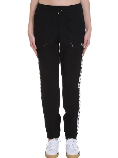 Shop Fred Perry Pants In Black Polyester