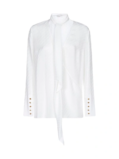 Shop Givenchy Logo Jacquard Shirt In Off White