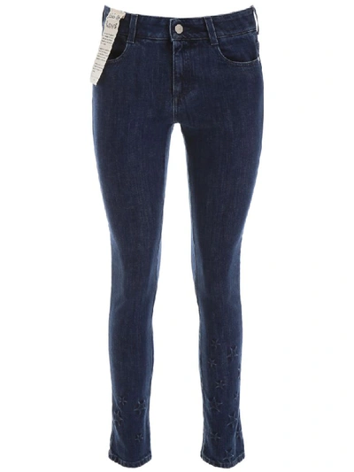 Shop Stella Mccartney Stars Skinny Jeans In Retro Blue (blue)