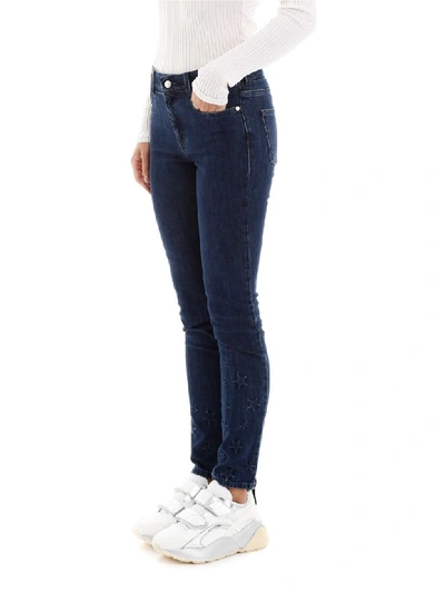 Shop Stella Mccartney Stars Skinny Jeans In Retro Blue (blue)