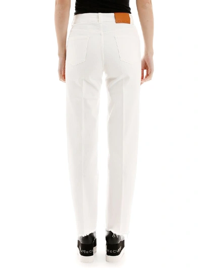 Shop Stella Mccartney Cropped Jeans In Organic White (white)