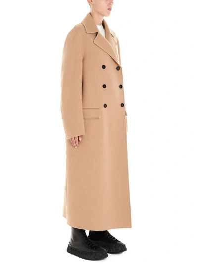 Shop Jil Sander Lucien Coat In Beige