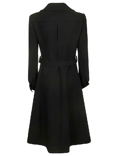 Shop Gucci Wool Coat In Black