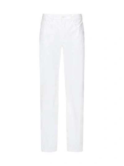 Shop Mm6 Maison Margiela Mat Trousers In White