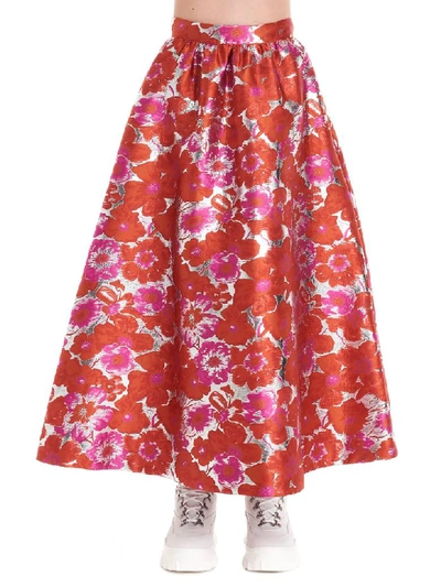 Shop Msgm Skirt In Red