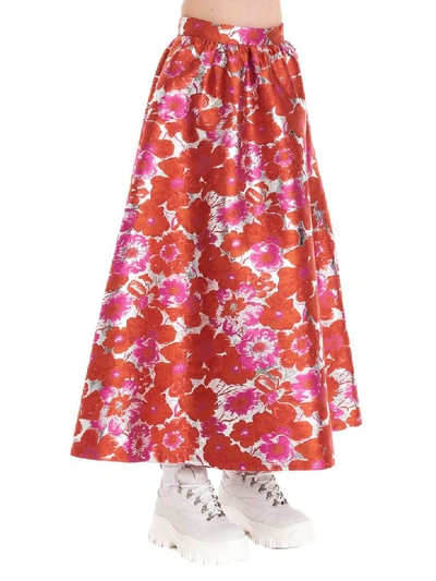 Shop Msgm Skirt In Red