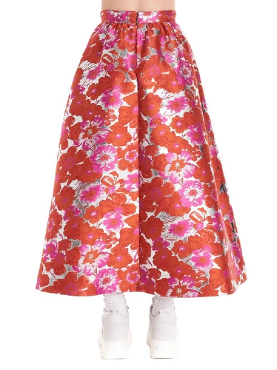 Shop Msgm Skirt In Red