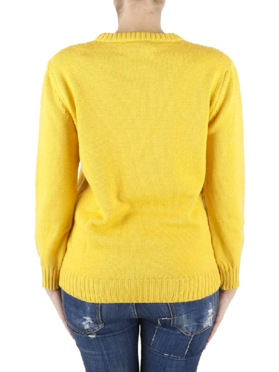 Shop Alberta Ferretti Sweater In Yellow