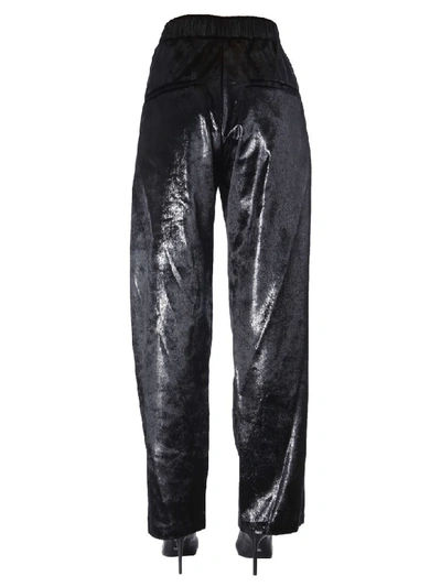 Shop Balmain Wide Pants In Nero