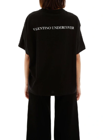 Shop Valentino Cosmos Print T-shirt In Nero (black)