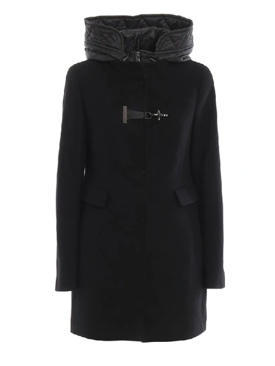 Shop Fay Coat In Black