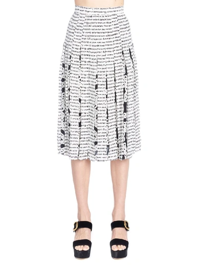 Shop Diane Von Furstenberg Gardena Skirt In Black & White