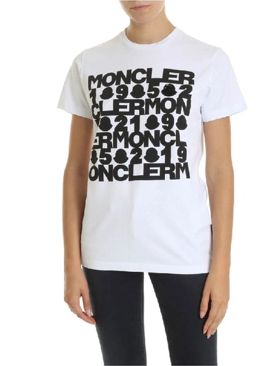 Shop Moncler - T-shirt In Black And White