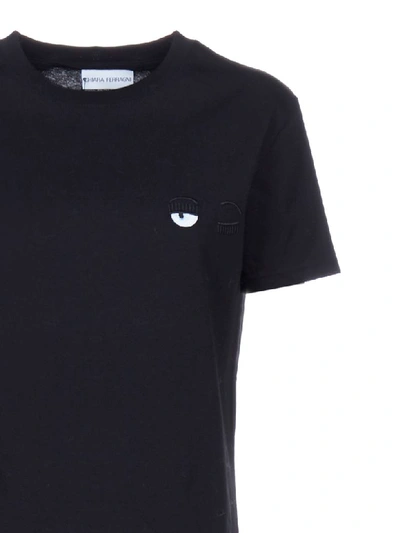Shop Chiara Ferragni Short Sleeve T-shirt In Nero