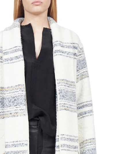 Shop Isabel Marant Étoile Coat In Ecru