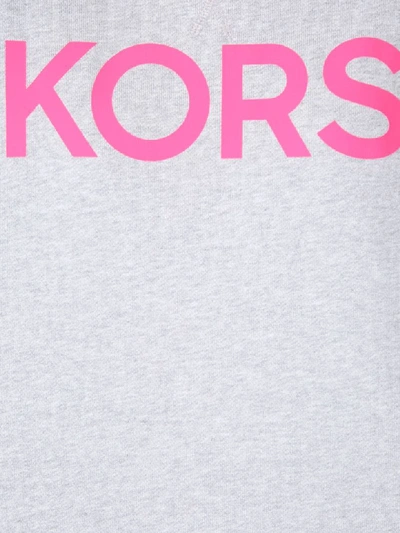 Shop Michael Michael Kors Sweatshirt With Logo Print In Rosa