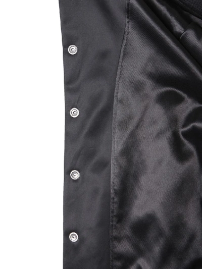 Shop Saint Laurent Varsity Jacket In Nero