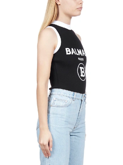 Shop Balmain In Noir Blanc