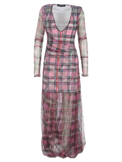 Shop Y/project Plaid Dress In Pink