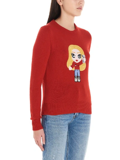 Shop Chiara Ferragni Cf Mascotte Sweater In Red