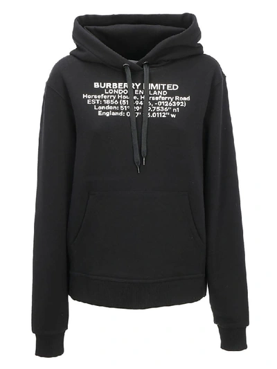 Shop Burberry Poulter Hoodie In Black