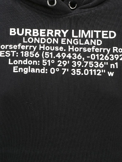 Shop Burberry Poulter Hoodie In Black